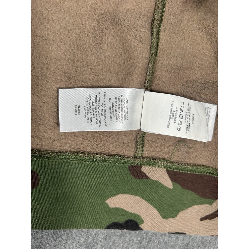 Polo Ralph Lauren Boys Camo Print Full-Zip Hoodie Fleece Size M (10-12) - Picture 8 of 11